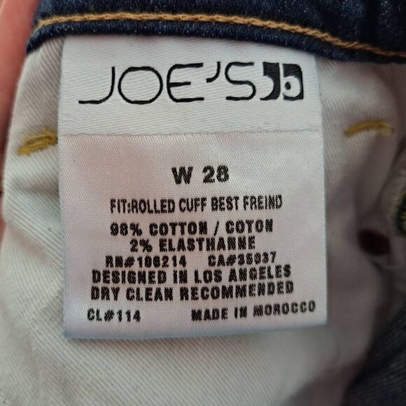 Joe's Jeans Women's Rolled Cuff Best Friend Cropped Jeans size 28 - Picture 7 of 8